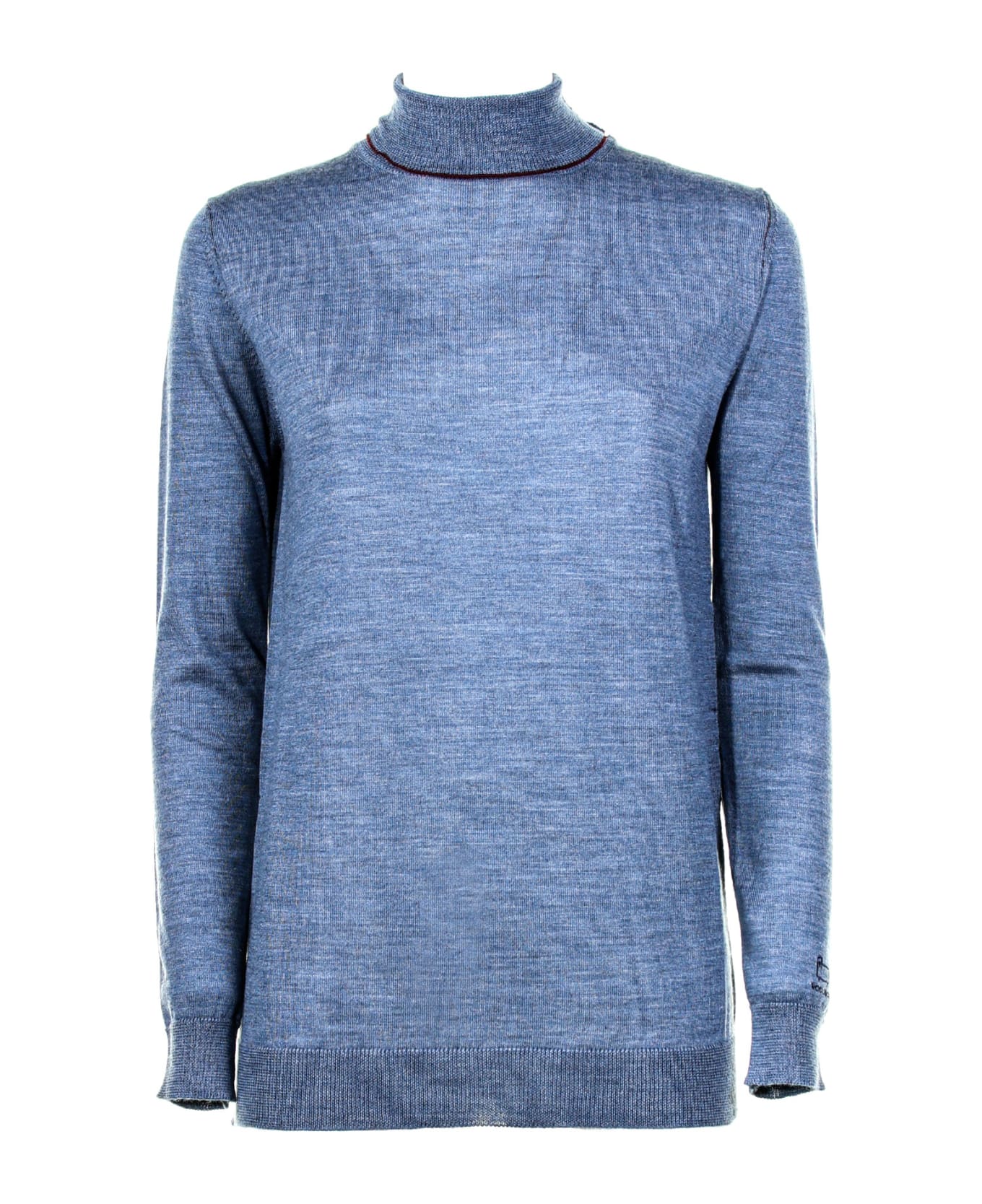 Woolrich Wool Turtleneck - Grey blue