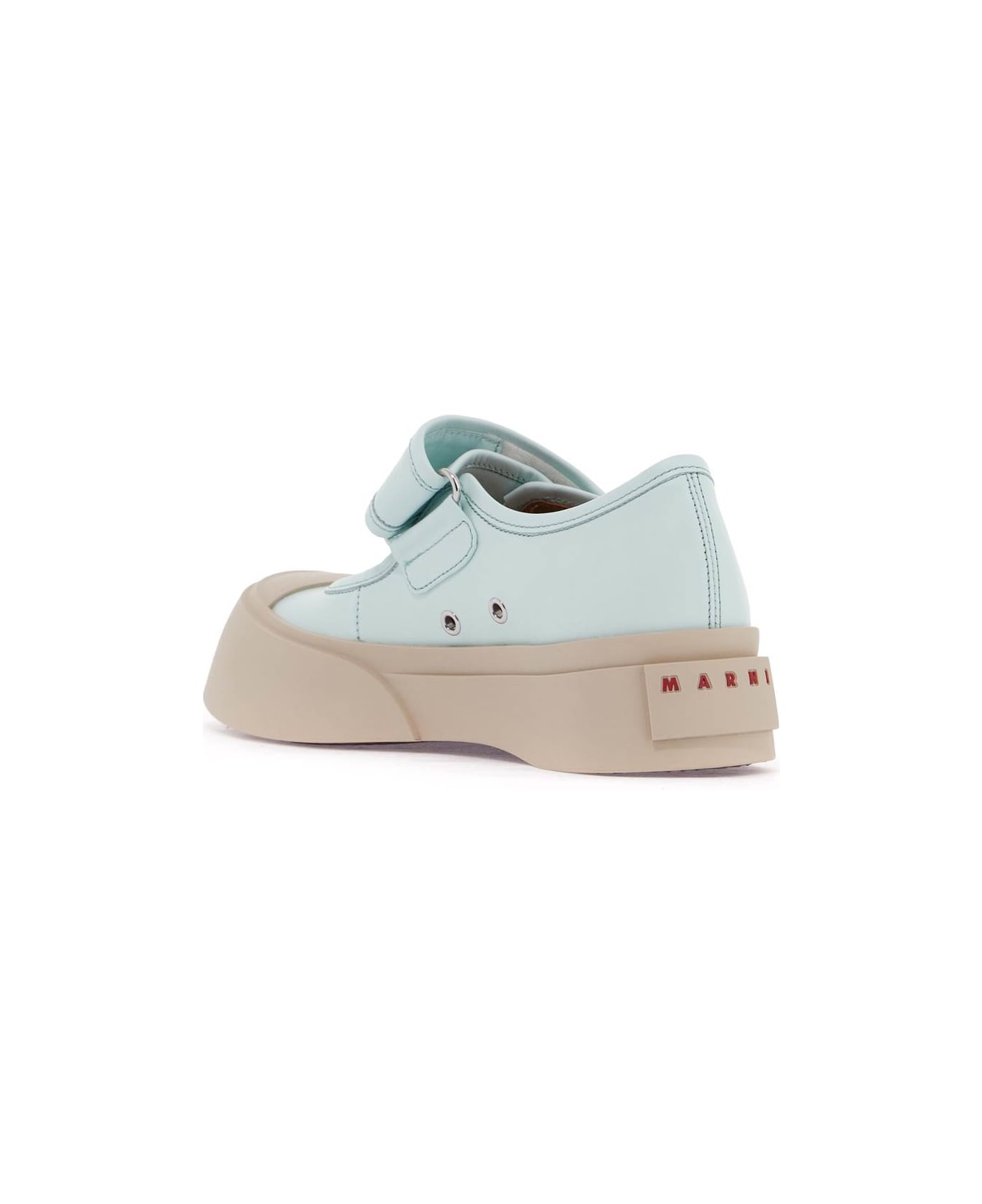 Marni Pablo Mary Jane Nappa Leather Sneakers - MINERAL ICE (Light blue)