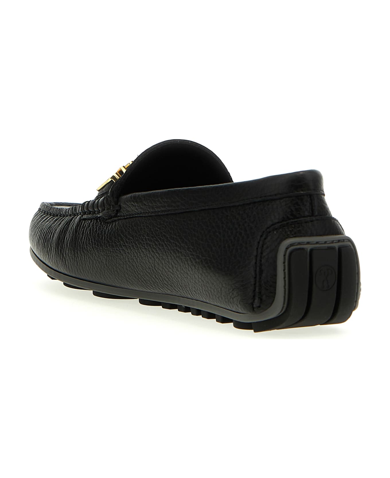 Moschino Logo Loafers - Black ローファー＆デッキシューズ