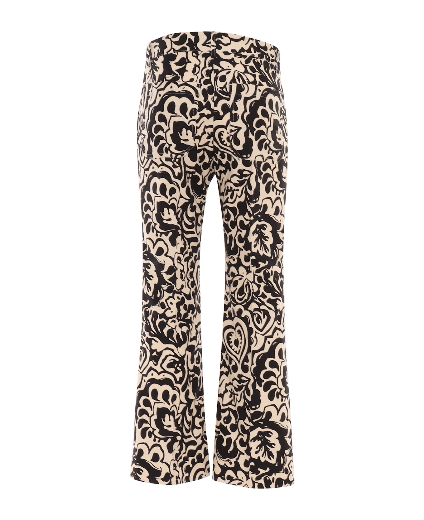 Weekend Max Mara Cadmio Long Trouser - Nero E Nude