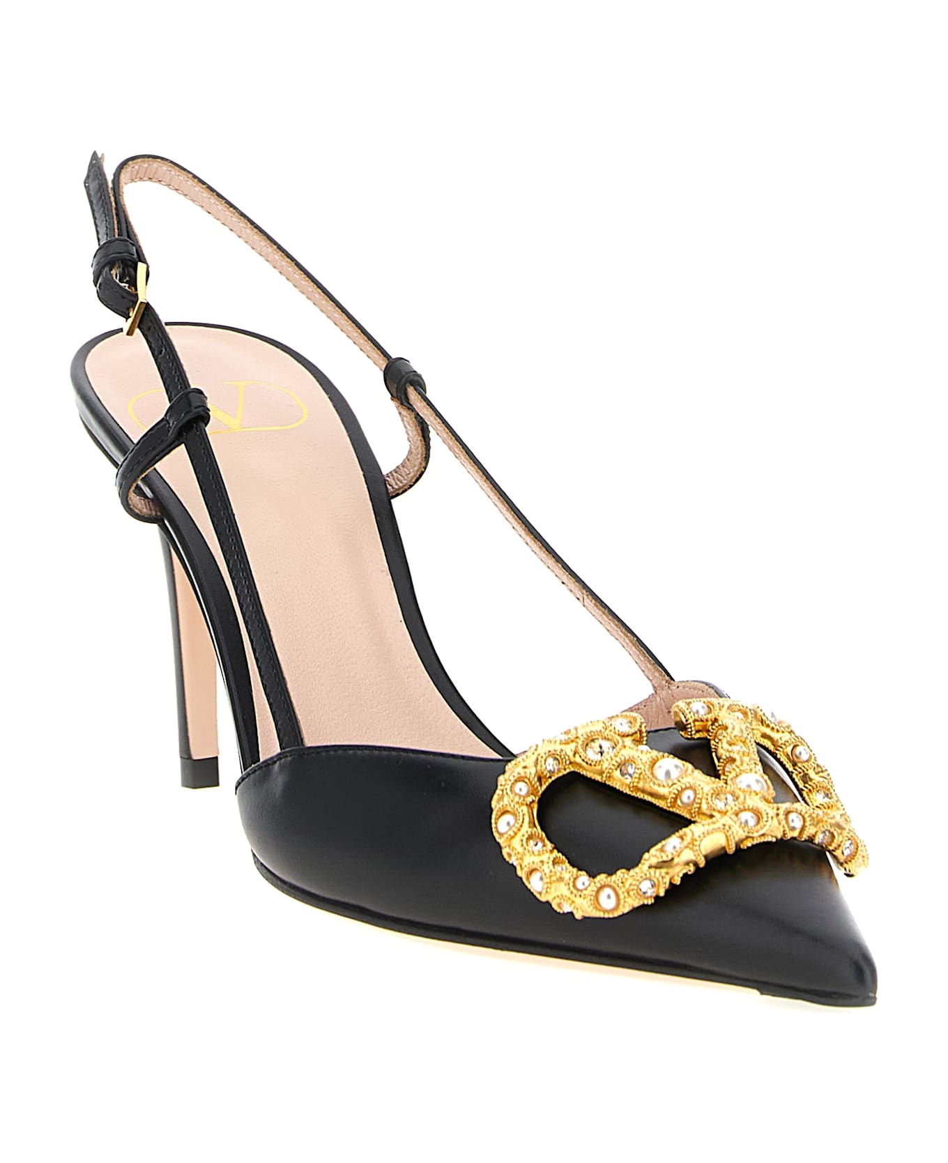 Valentino Garavani Slingback Valentino Garavani Vlogo Signature - Black  