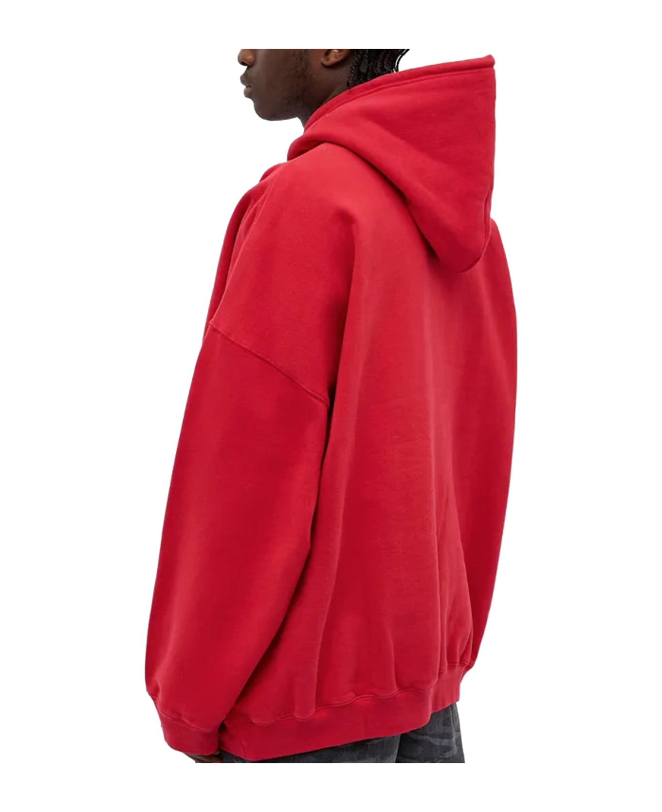 Balenciaga Logo Hooded Sweatshirt - Red