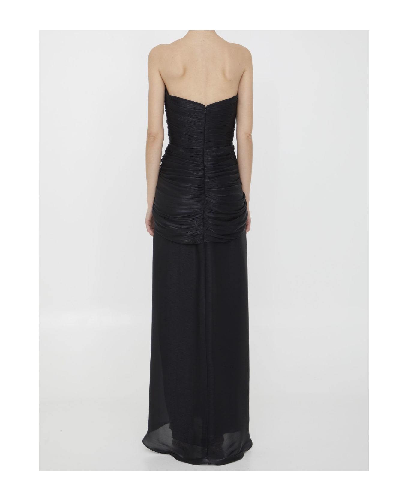 Costarellos Brigitta Lurex Georgette Dress - BLACK ワンピース＆ドレス
