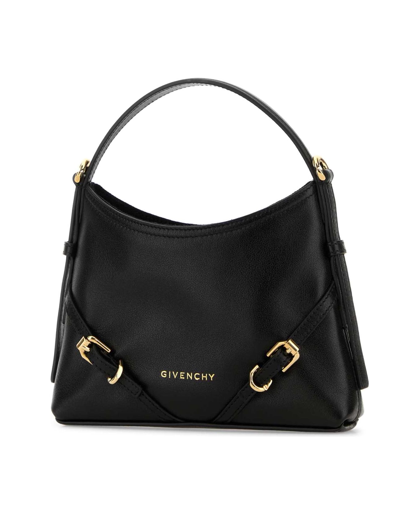 Givenchy Black Leather Nano Voyou Handbag - BLACK