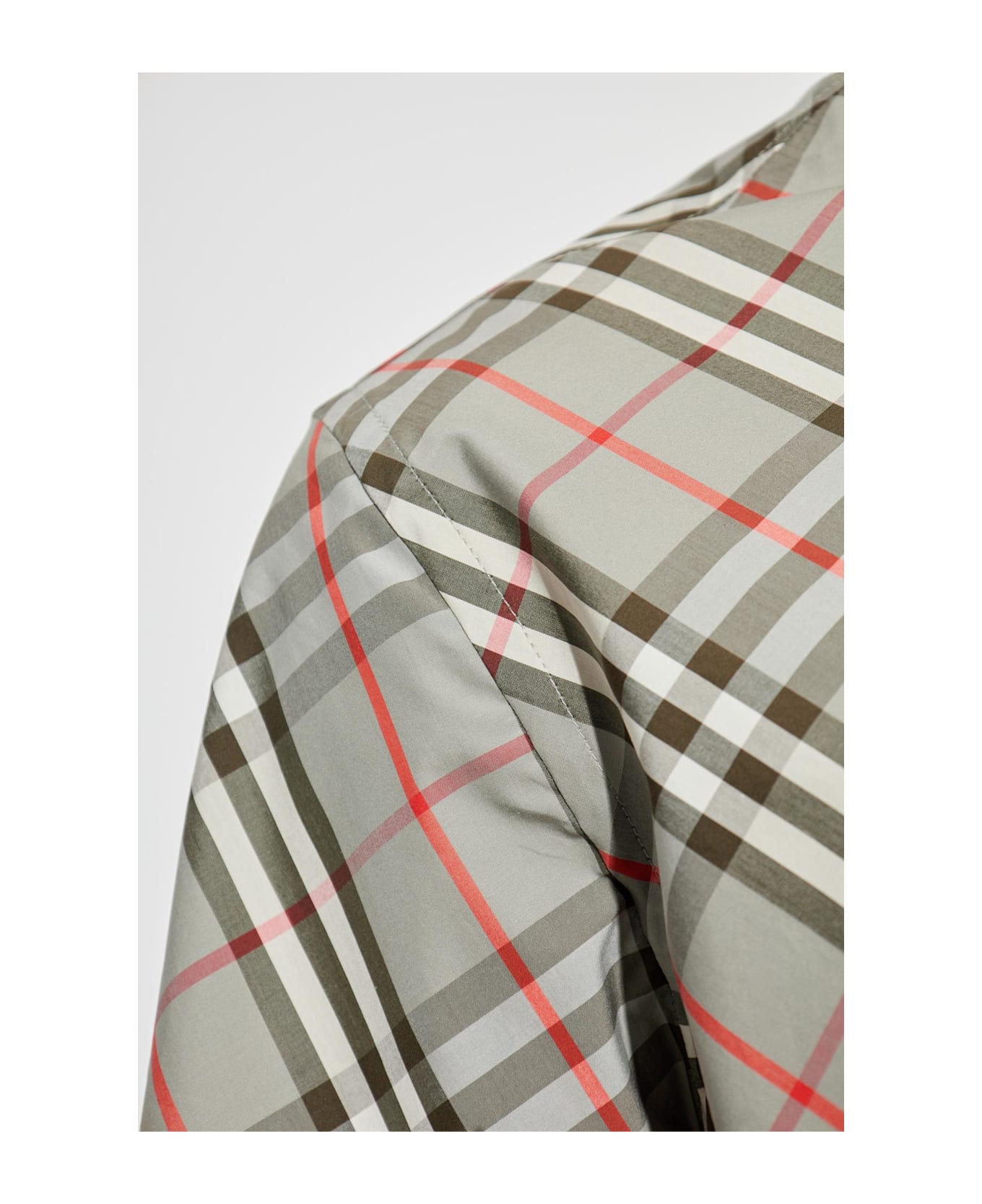 Burberry Plaid Pattern Shirt - GREY