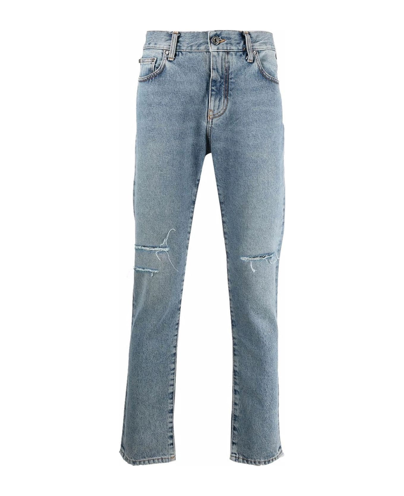 Off-White Skinny Denim Jeans - Blue