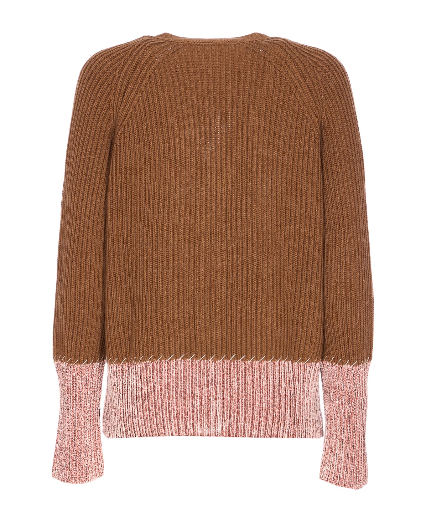 Marni Bicolor Cardigan - Brown