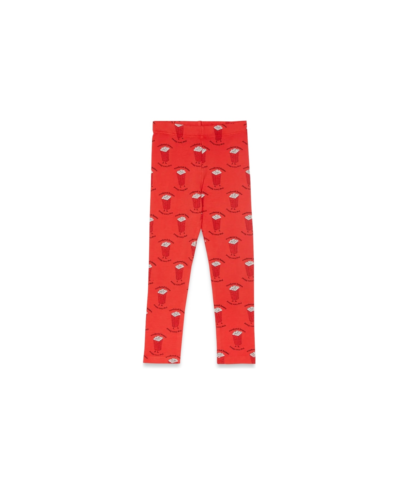 weekend house kids Pop Corn All Over Leggings - RED ボトムス