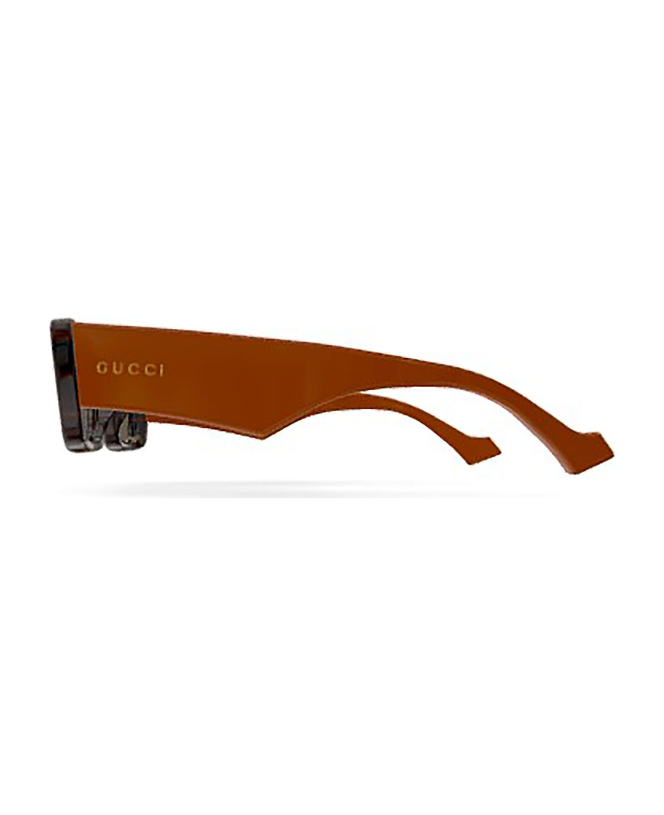 Gucci Eyewear GG1331S Sunglasses - Havana Orange Brown