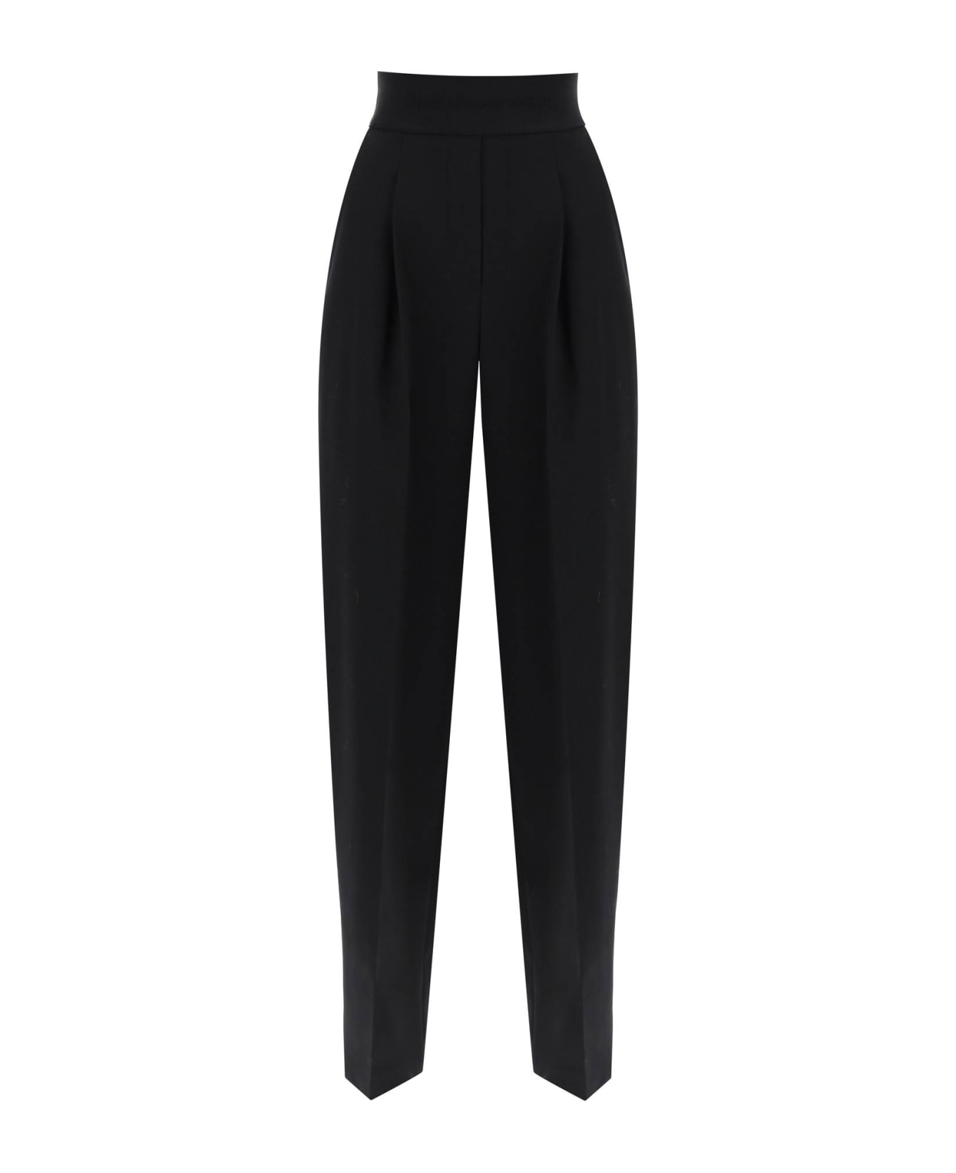 Alexander Wang Logo Waistband Trousers - BLACK (Black)