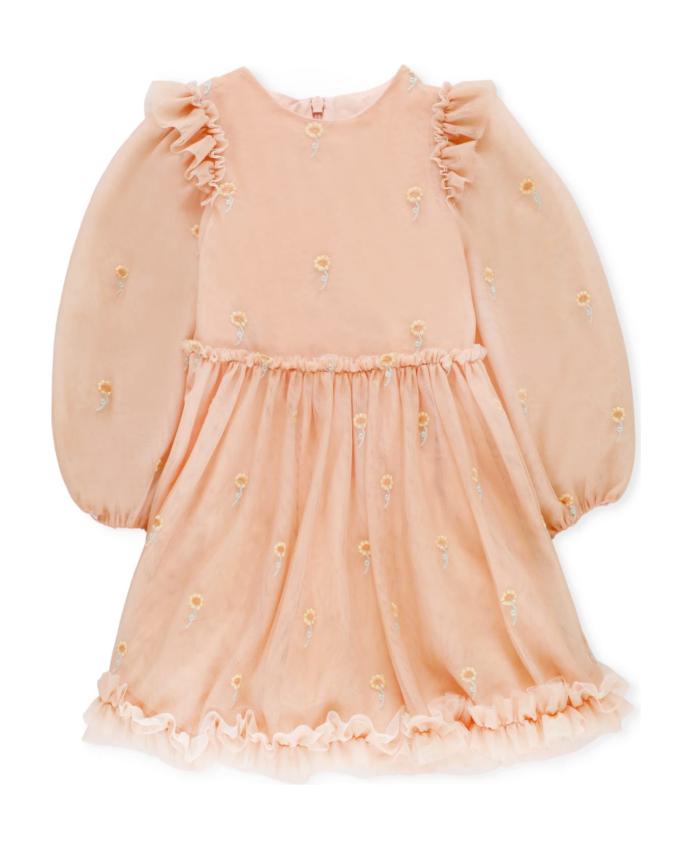 Stella McCartney Sunflower Embroidery Dress - Pink