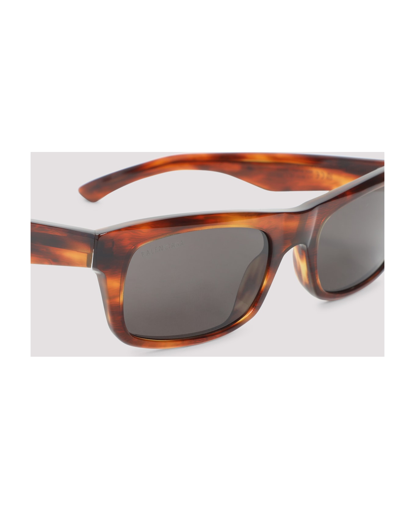 Balenciaga Soho Rectangle Sunglasses - Brown Havana