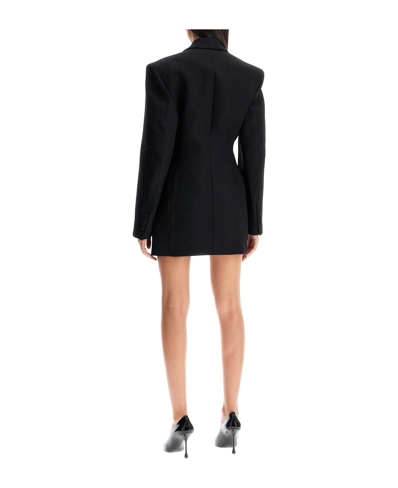 WARDROBE.NYC Double-breasted Blazer Dress - BLACK (Black)