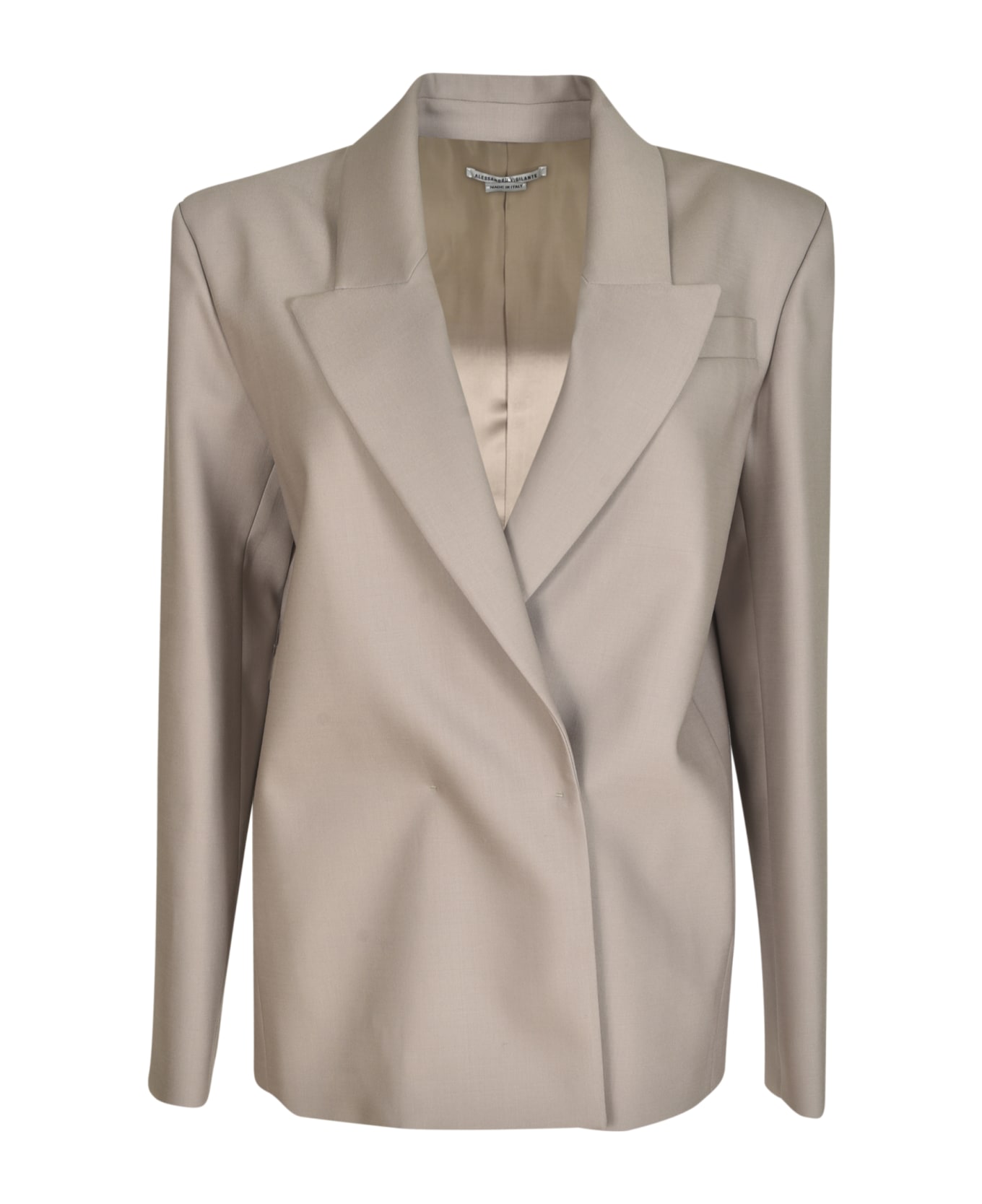 Alessandro Vigilante Double-breasted Plain Dinner Jacket - Grey
