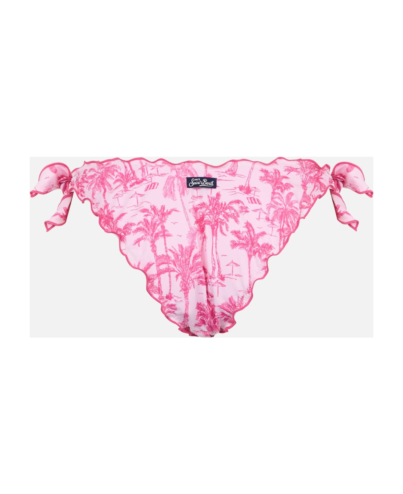 MC2 Saint Barth Woman Toile De Jouy Classic Swim Briefs Moon - PINK