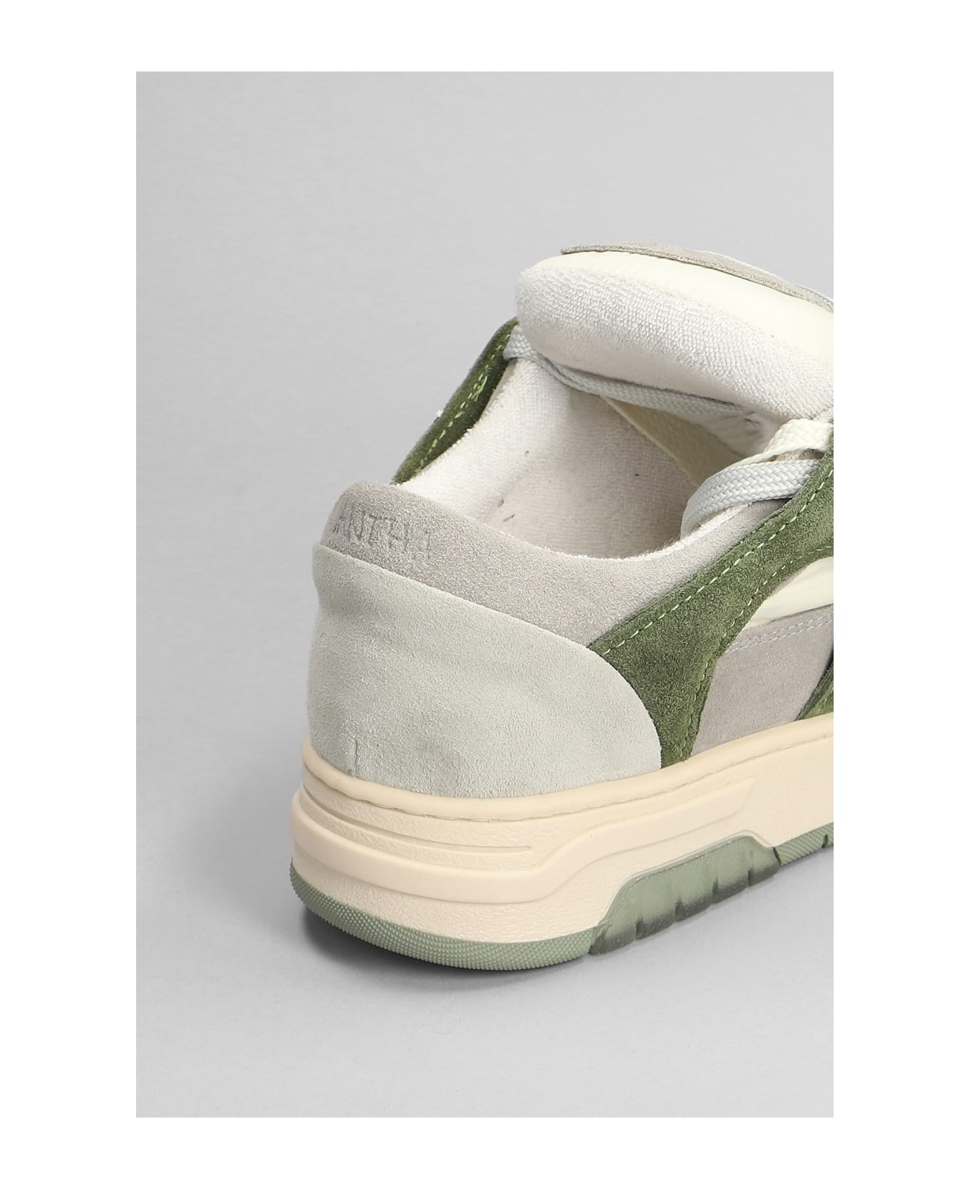Paura Santha 1 Sneakers In Green Suede And Fabric - green スニーカー