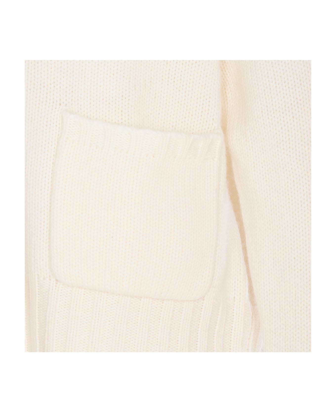 Allude V-cardigan - White