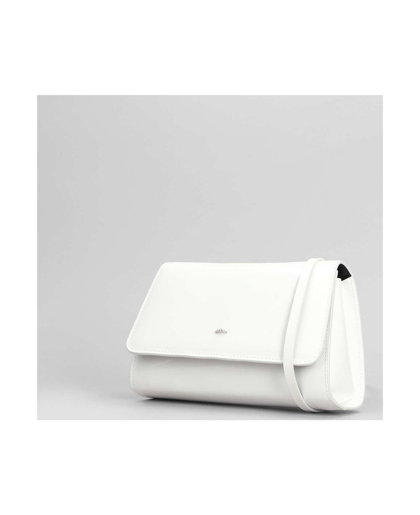 Giuseppe Zanotti Cleopatra Clutch In White Patent Leather - white