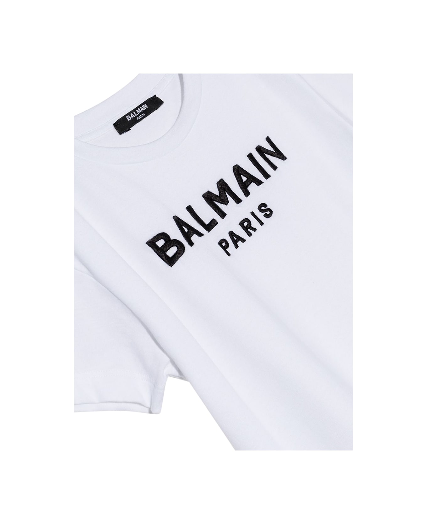 Balmain Dress With Logo - WHITE