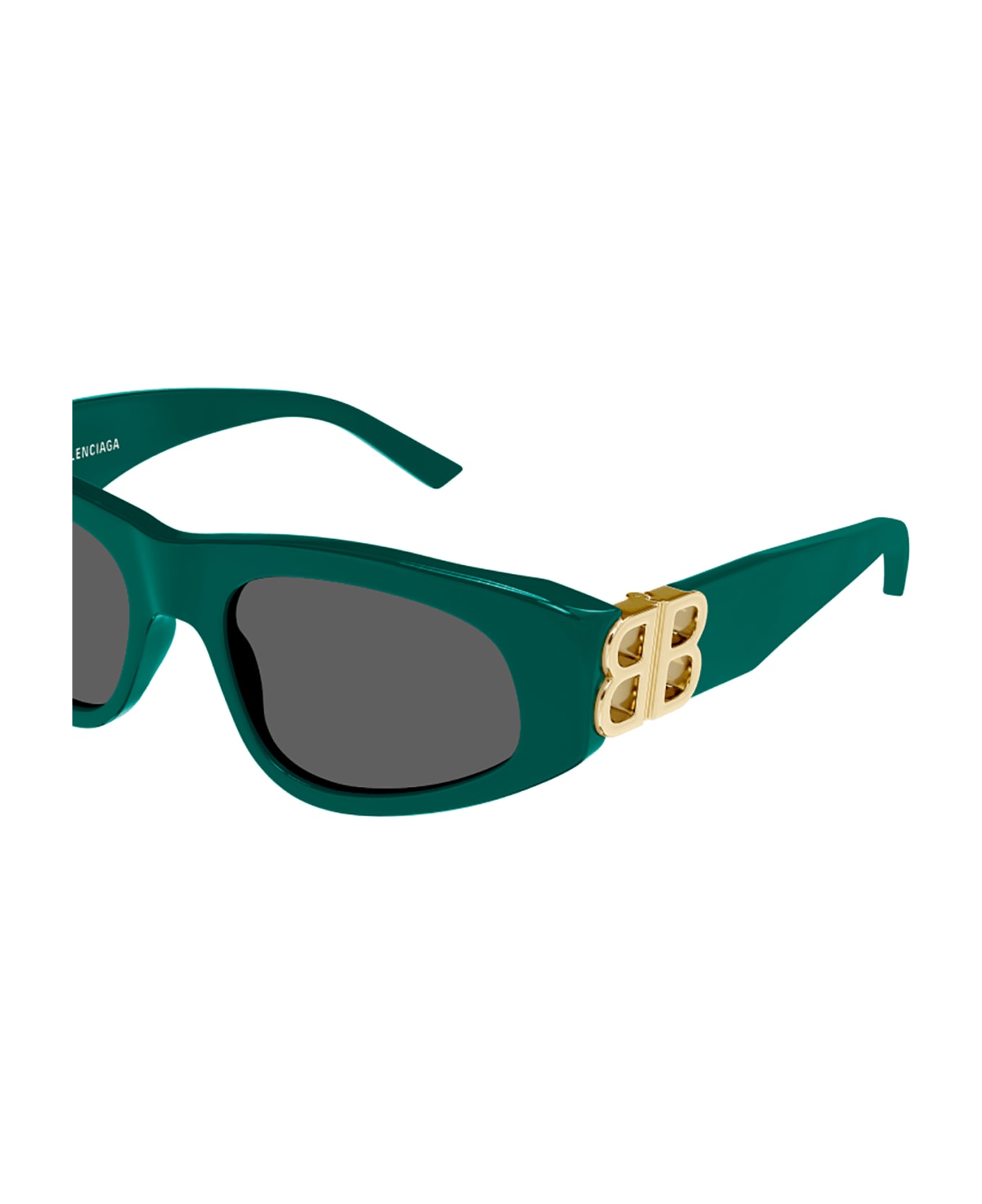 Balenciaga Eyewear BB0095S Sunglasses - Green Gold Grey サングラス