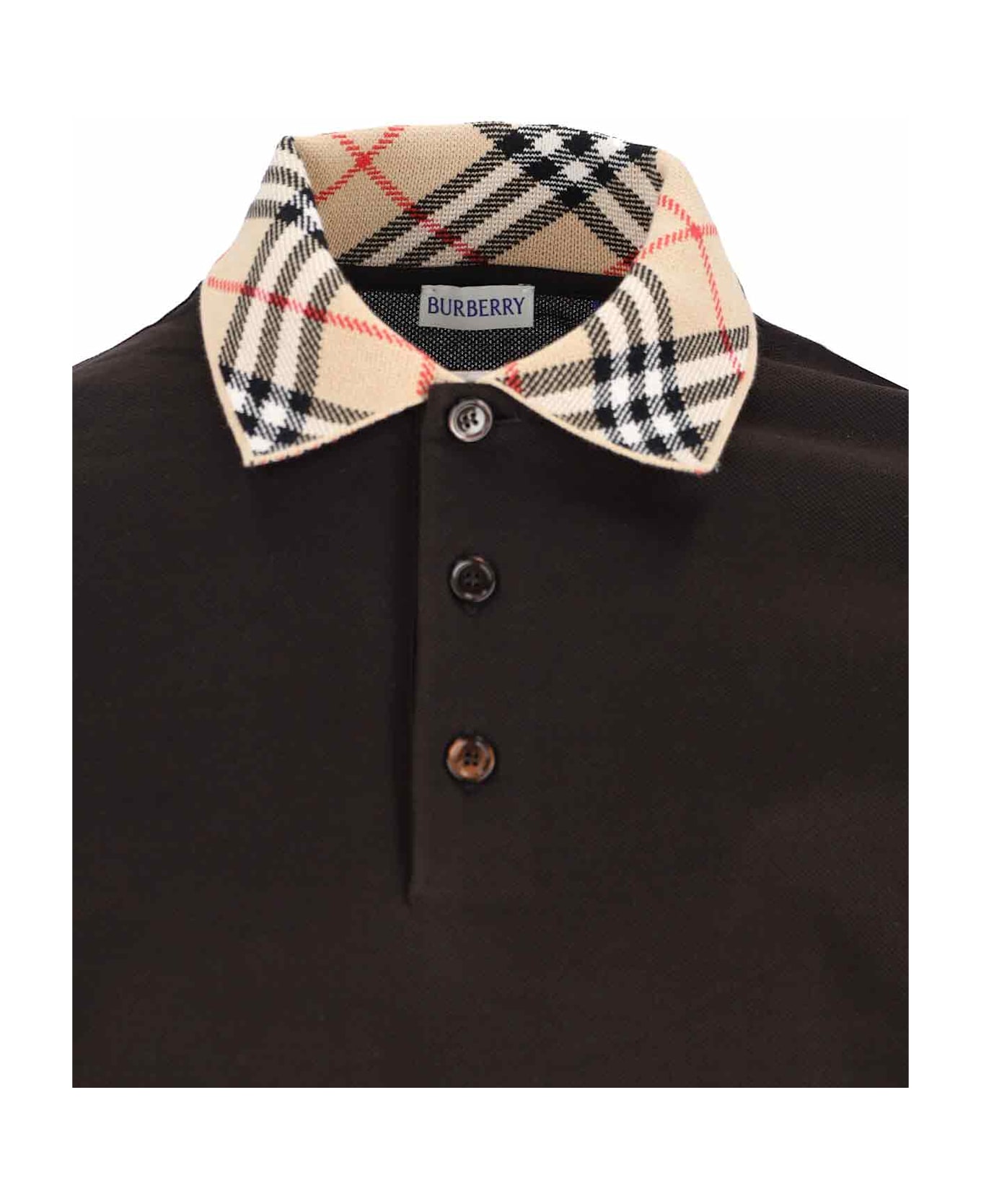Burberry Polo "check" - Brown
