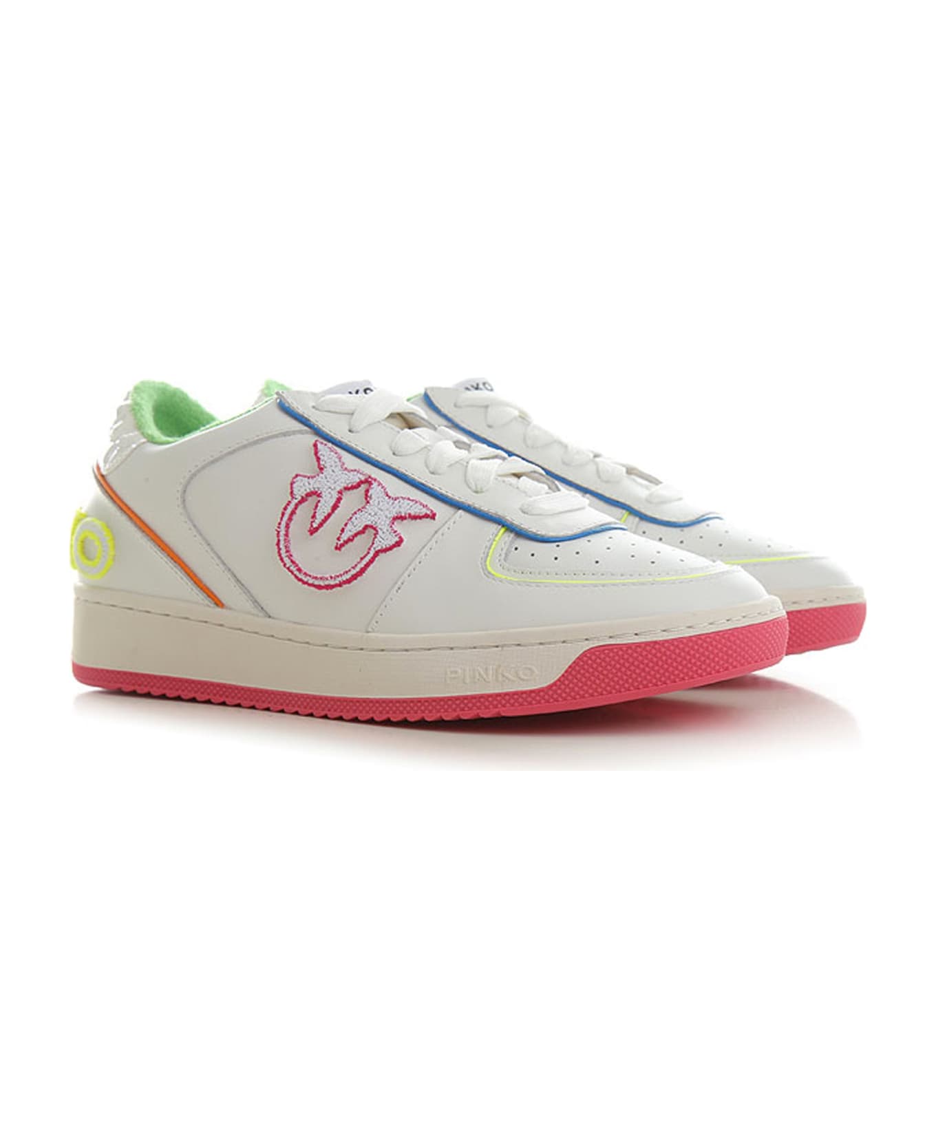 Pinko Bondy Basket Sneakers - White