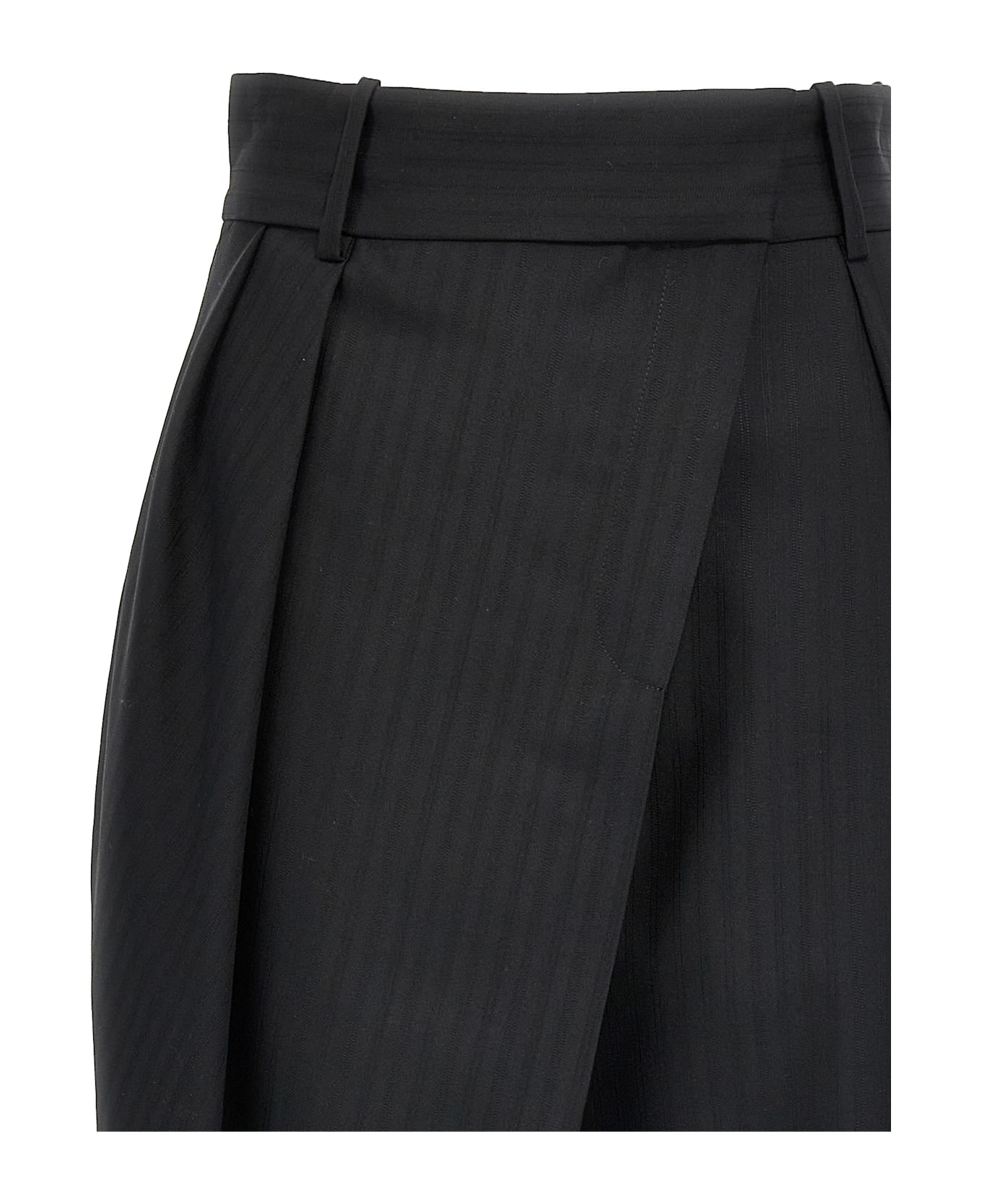 Loewe 'cropped Wrap' Pants - Black  