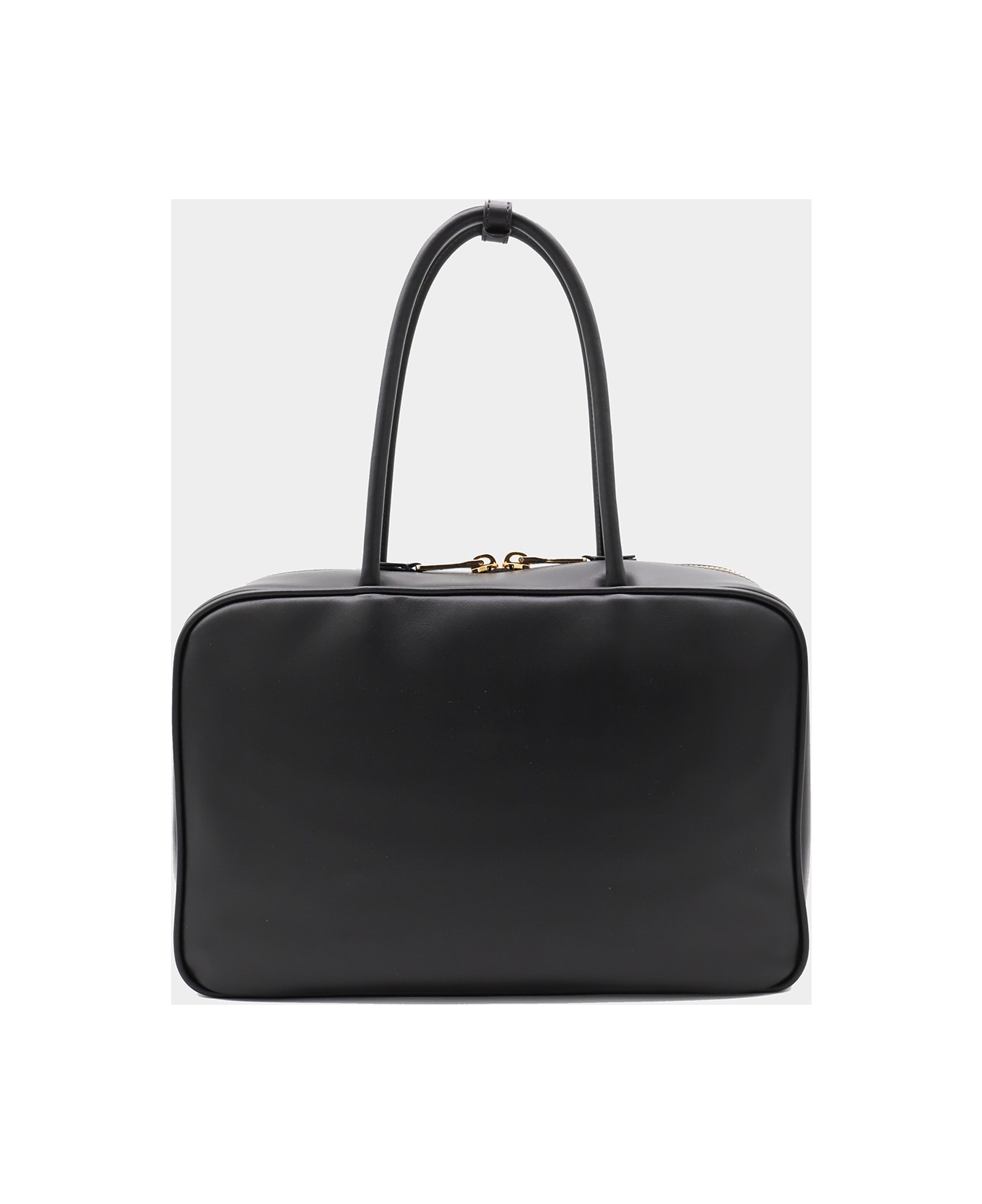 Miu Miu Black Leather Beau Top Handle Bag - Black