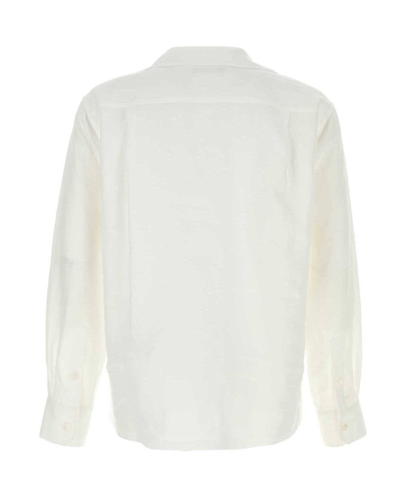 Dolce 
Gabbana White Linen Shirt - BIANCO
