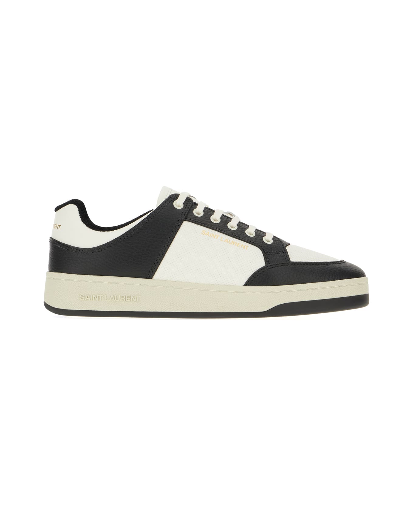 Saint Laurent Two-tone Leather Court Sl/61 Sneakers - 9063