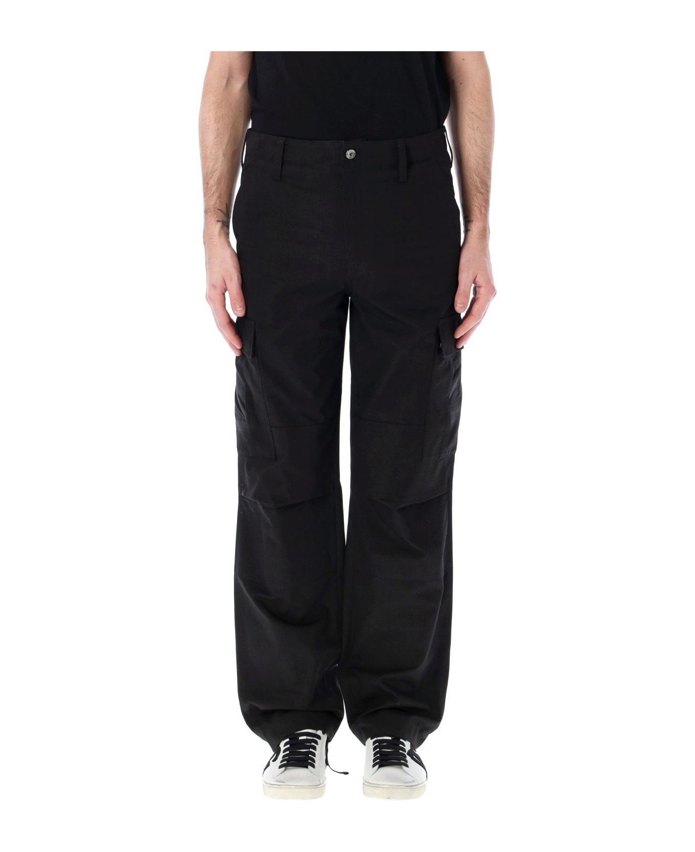 Dolce & Gabbana Cotton Cargo Pants - BLACK