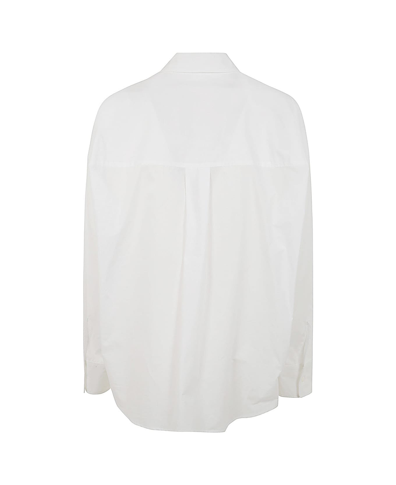 Parosh Sequined Plastron Shirt - White