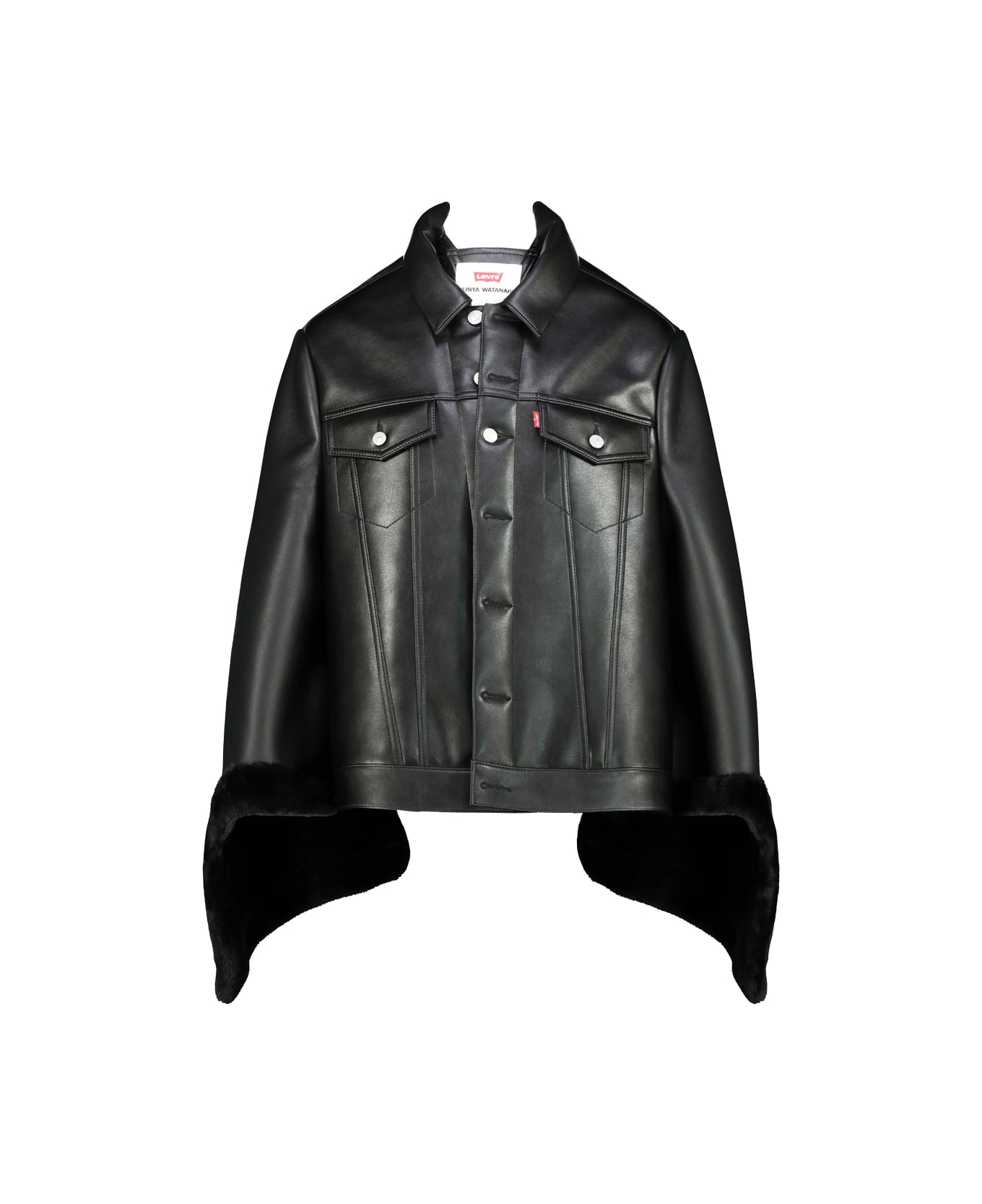 Junya Watanabe Deconstructed Cape - Black