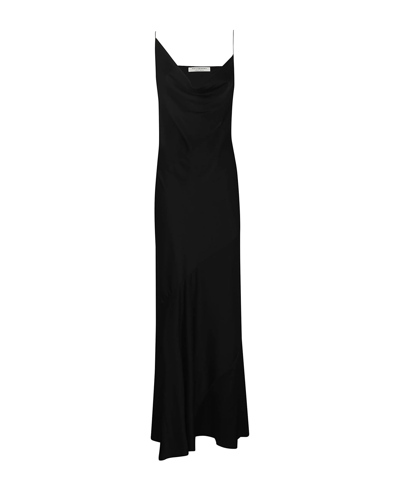 Philosophy di Lorenzo Serafini V-neck Long Dress - Black
