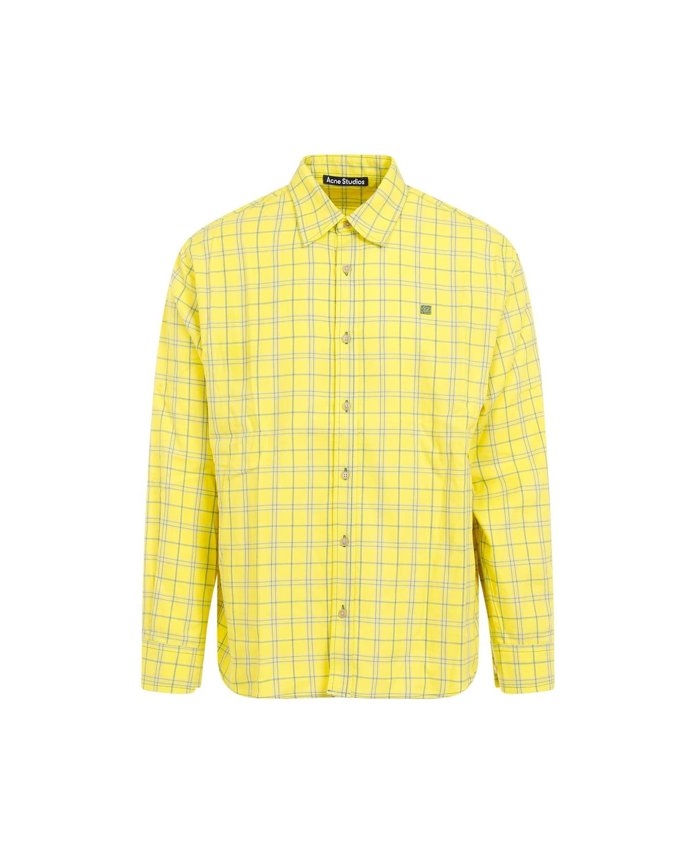 Acne Studios Cotton Shirt - Yellow Green