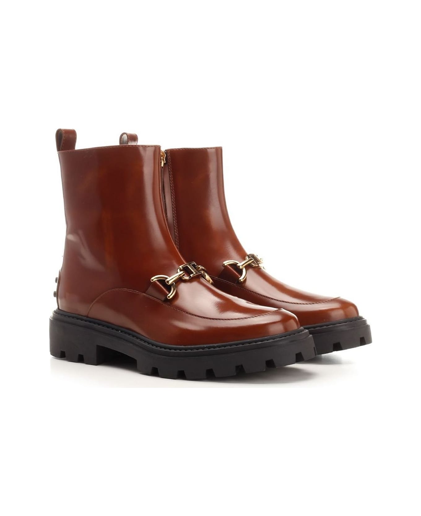 Tod's Leather Ankle Boot - Brown