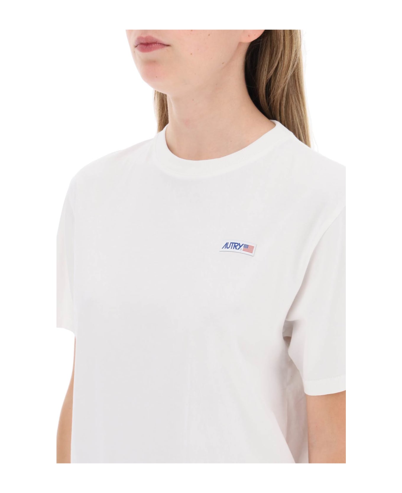 Autry Crew-neck Cotton T-shirt - White