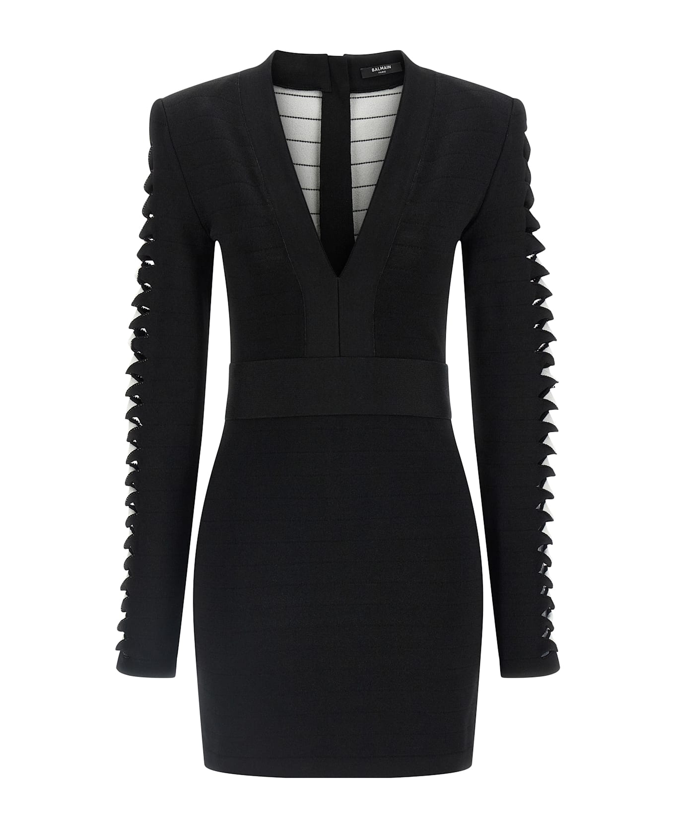 Balmain Cut-out Dress - Black  