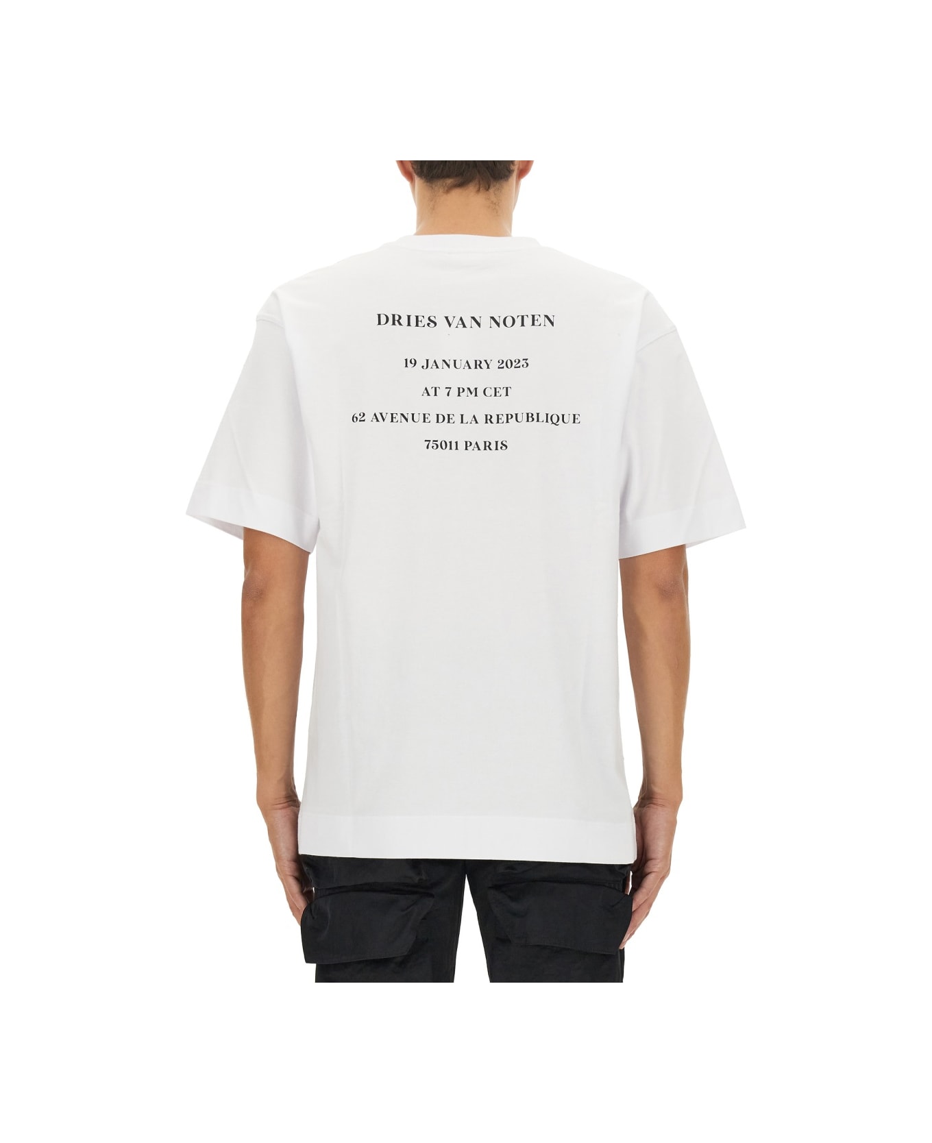 Dries Van Noten Logo Print T-shirt - WHITE