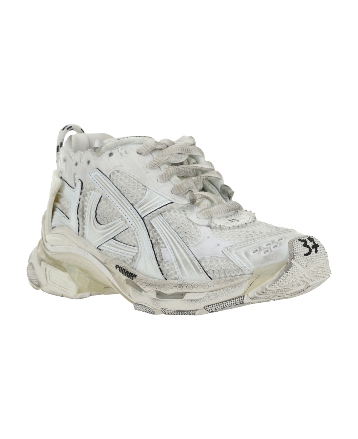 Balenciaga Runner Mesh Sneakers - White