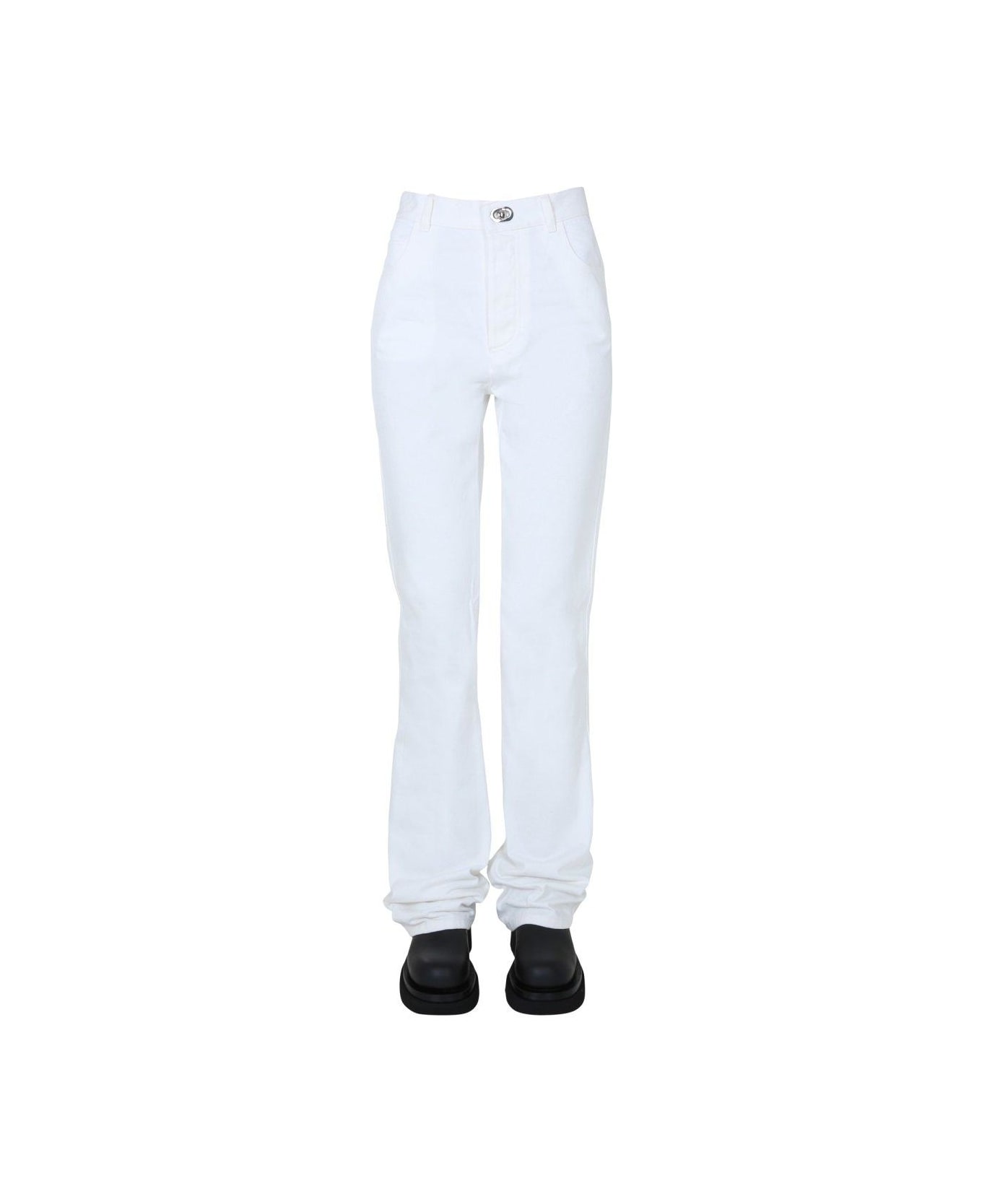 Bottega Veneta Straight Leg Jeans - WHITE デニム