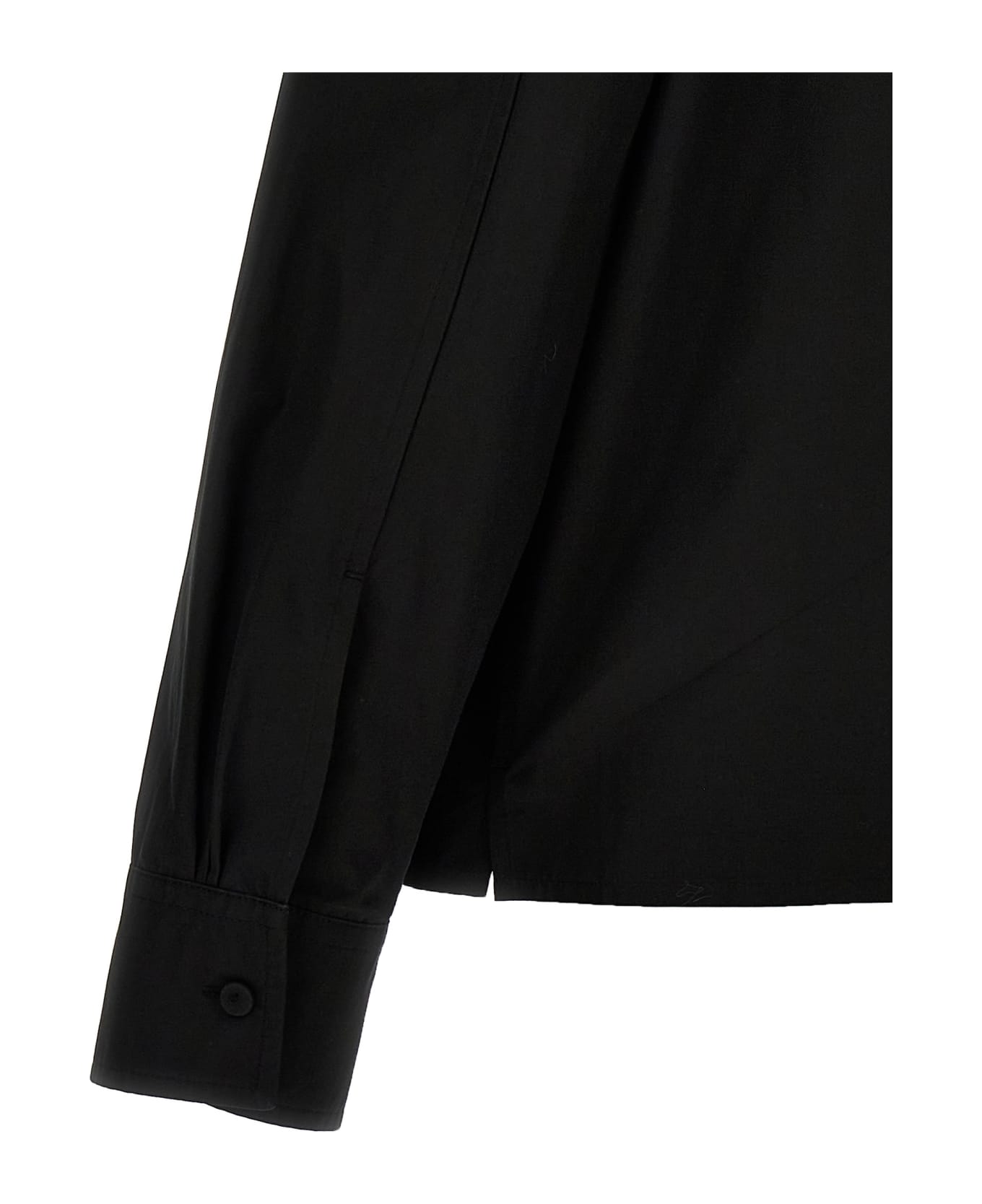 Jil Sander Jewel Detail Shirt - Black   シャツ