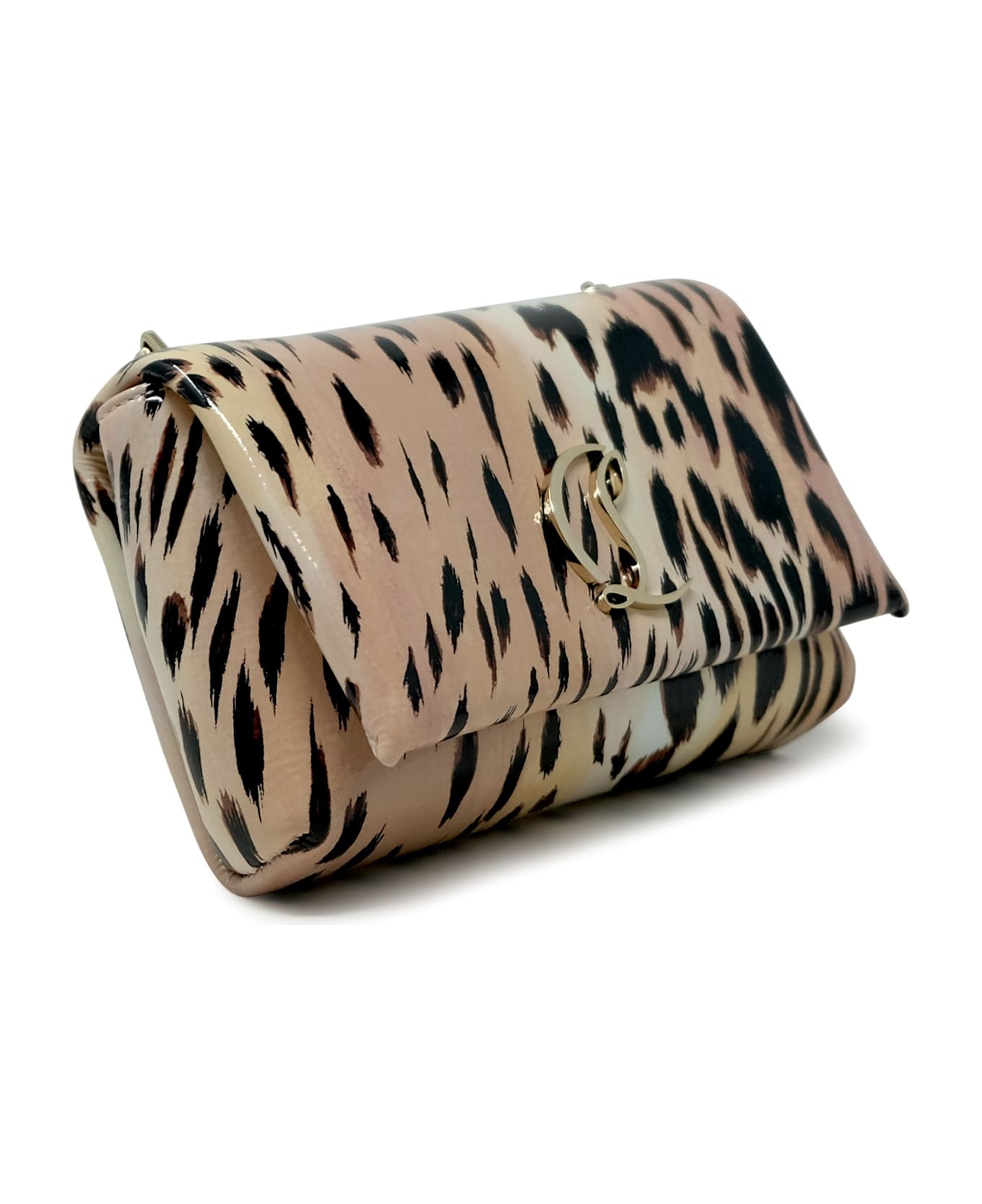 Christian Louboutin Leopard Gigi Naplak Leather Loubi54 Pouch Bag - LEOPARD