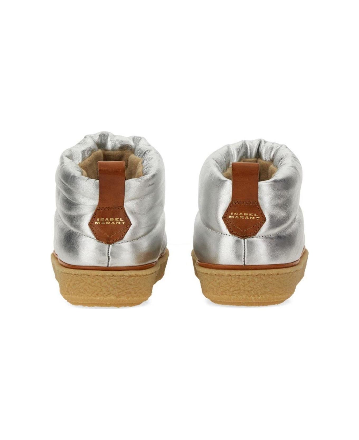 Isabel Marant Eskee Quilted Slipon Boots - SILVER