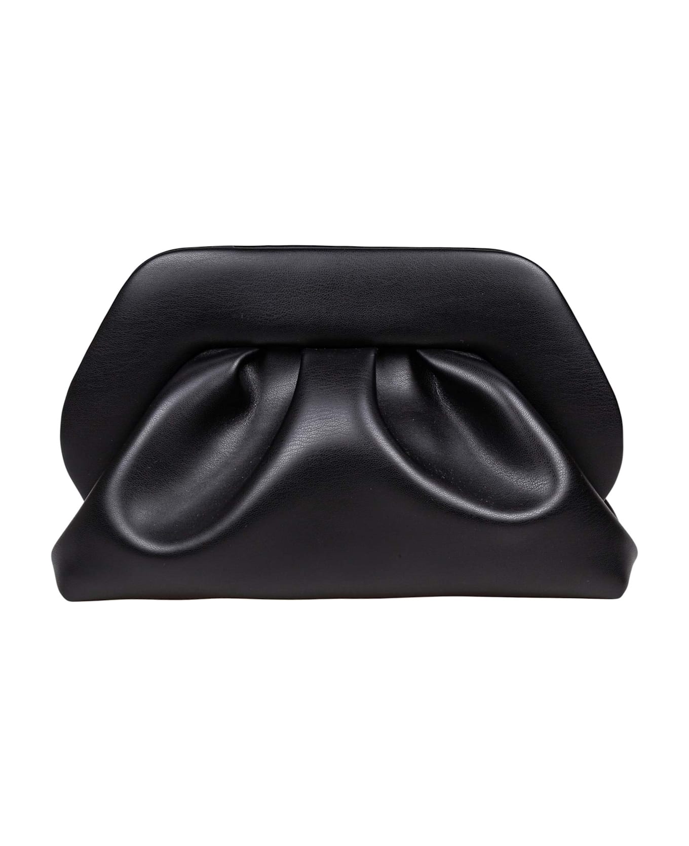 THEMOIRè Vegan Fabric Clutch Bag Color Black - Black