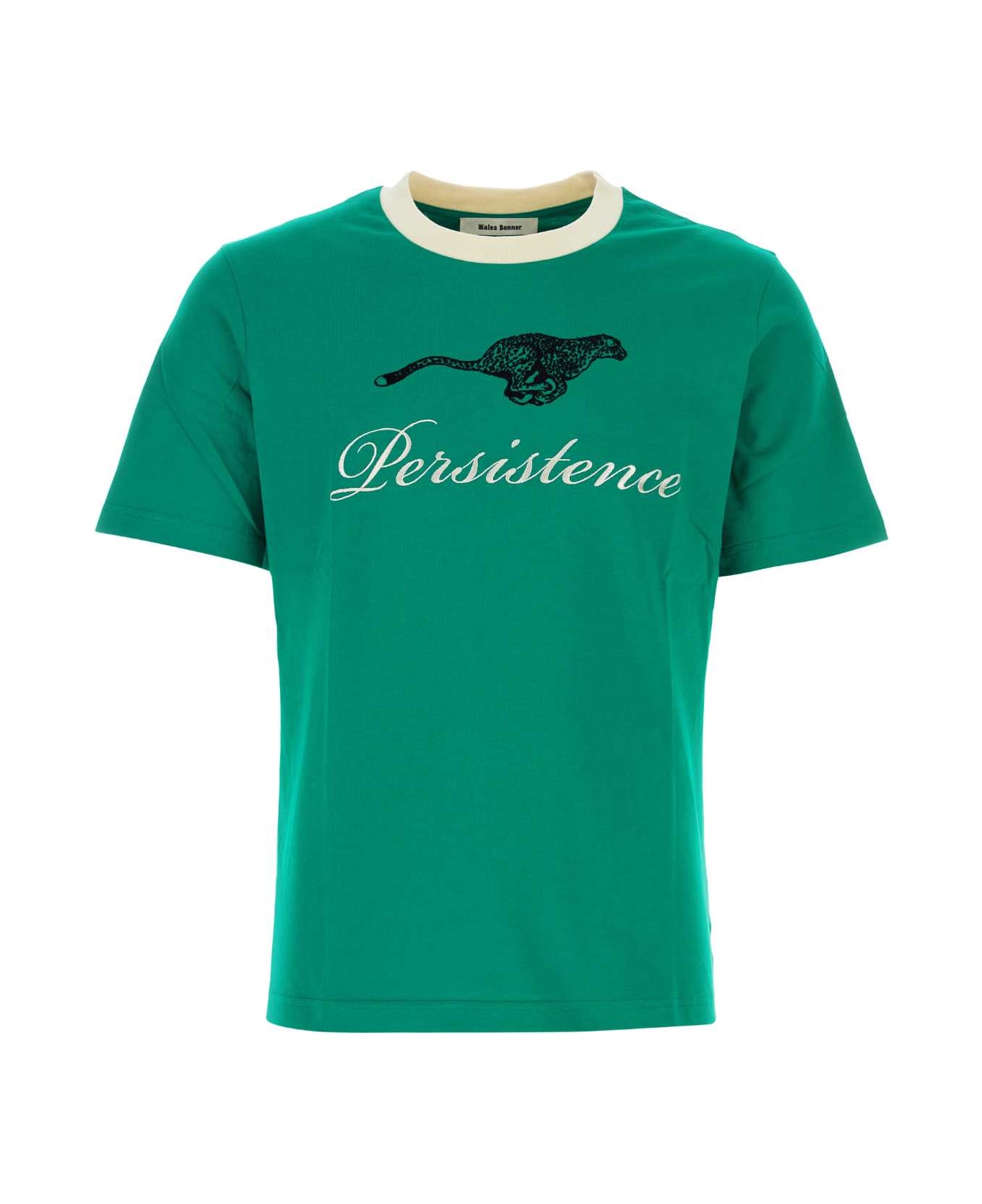 Wales Bonner Green Cotton Resilience T-shirt - Green シャツ