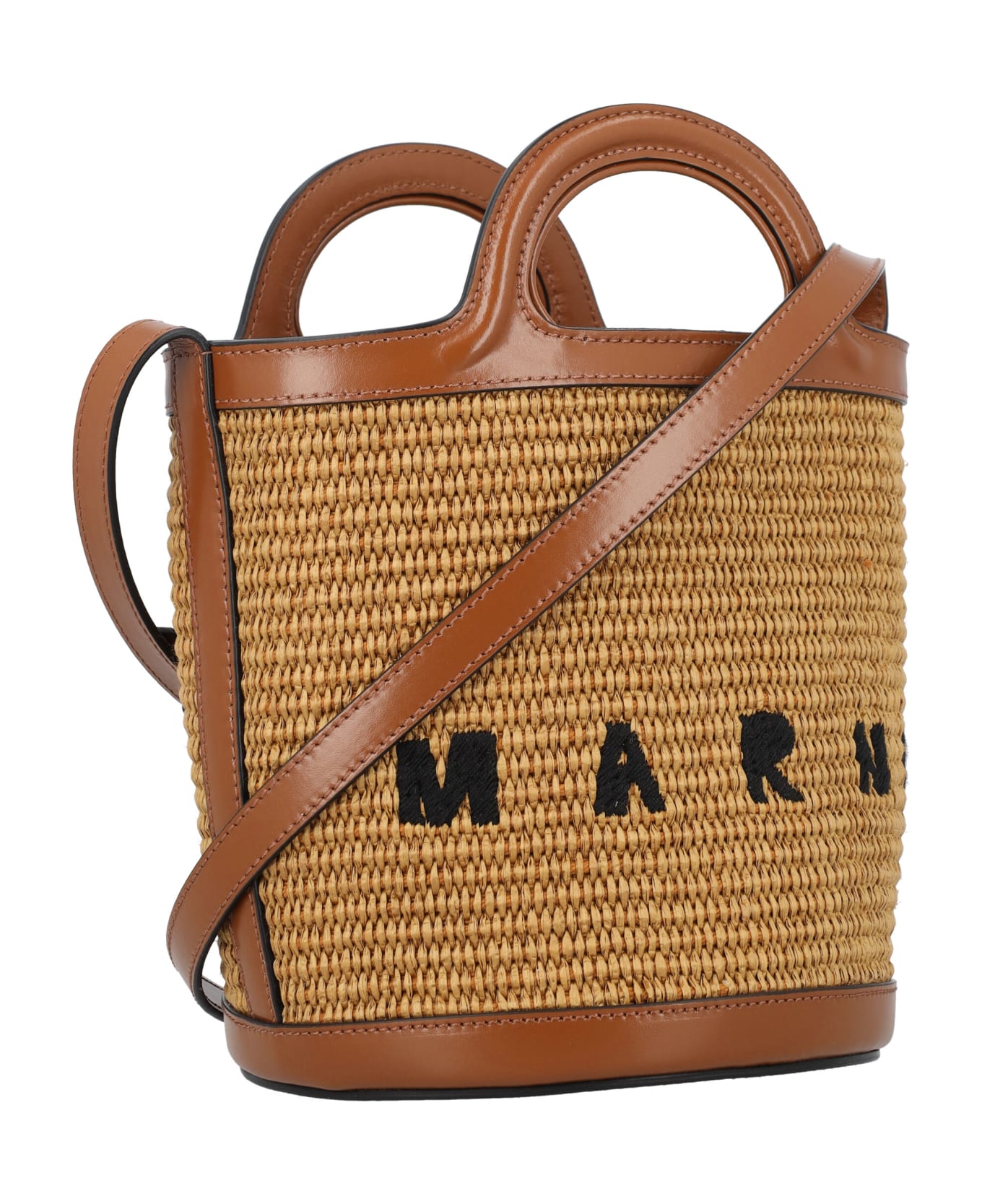 Marni Tropicalia Small Bucket Bag - RAW SIENNA トートバッグ