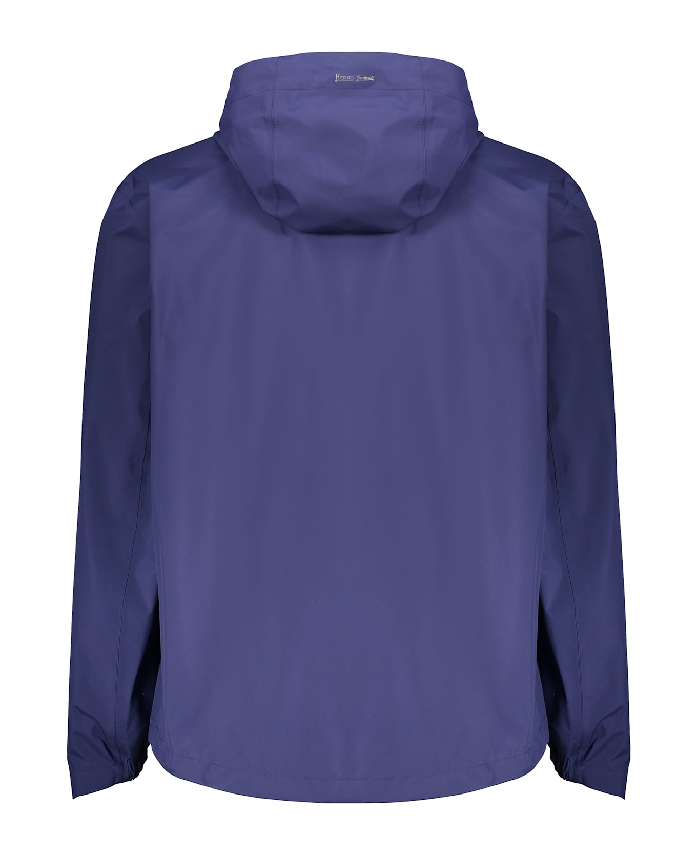 Herno Technical Fabric Hooded Jacket - blue