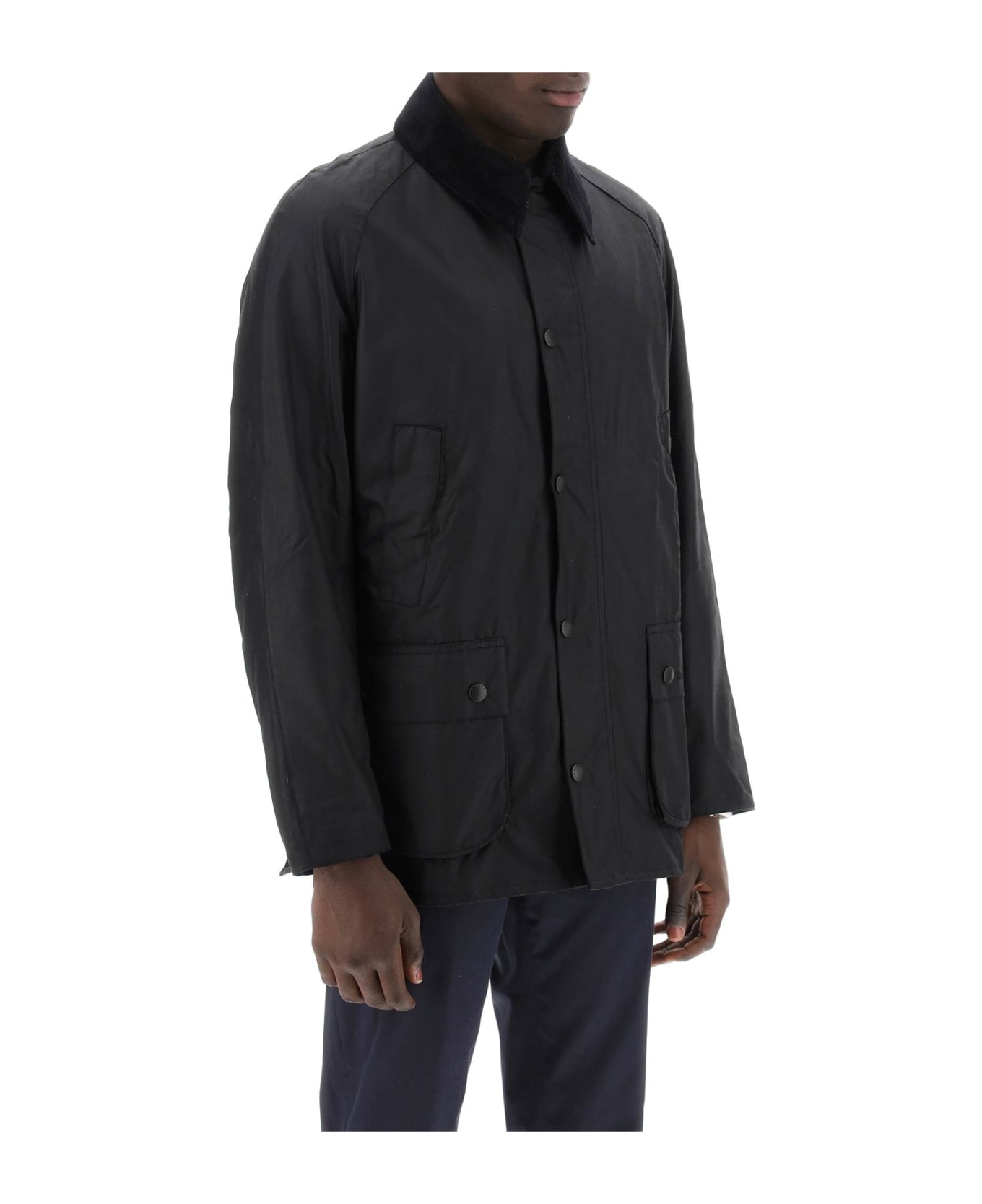 Barbour Ashby Waxed Jacket - BLACK (Black) ジャケット
