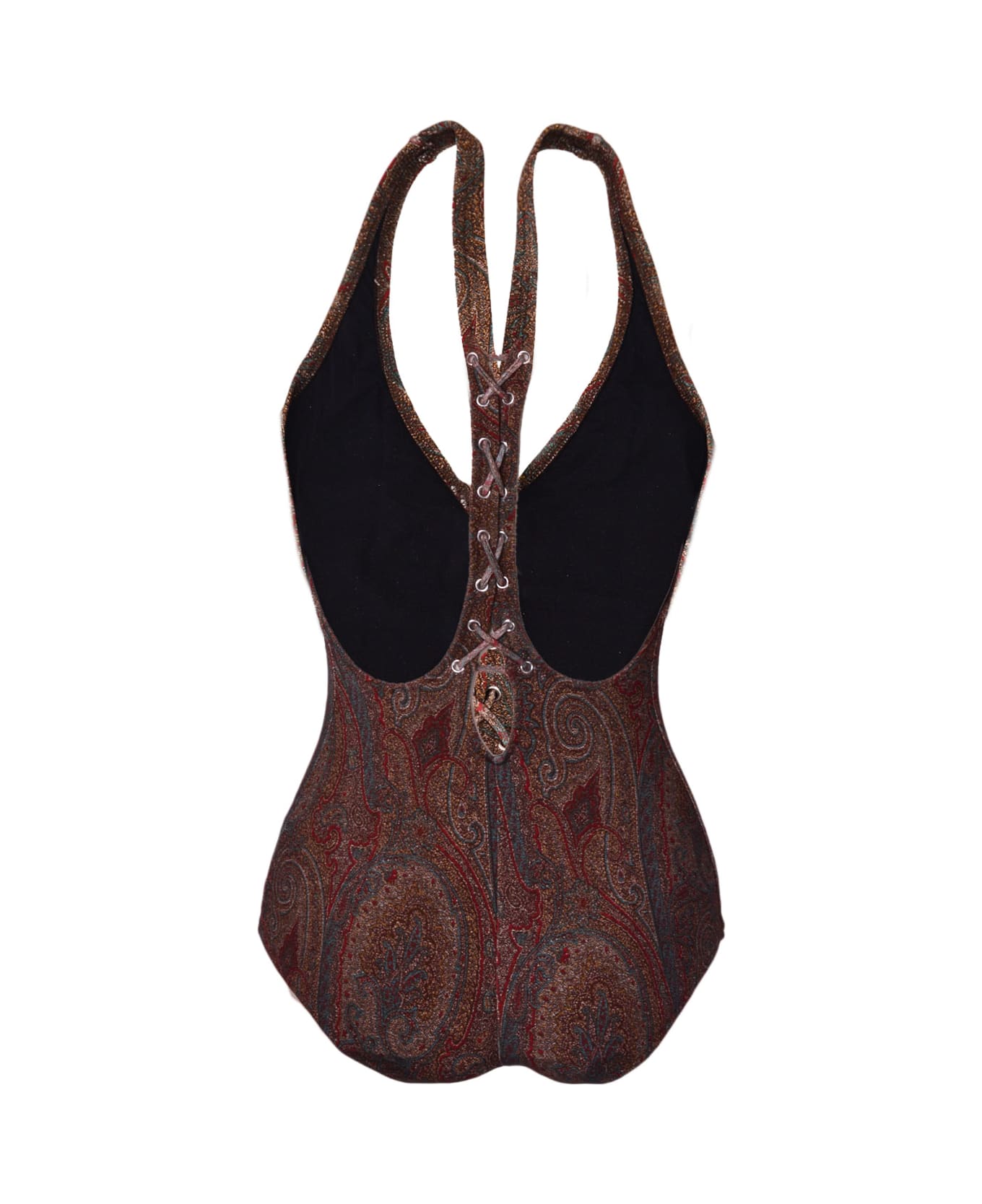 Etro One Piece Swimsuit With Paisley Print - Multicolour